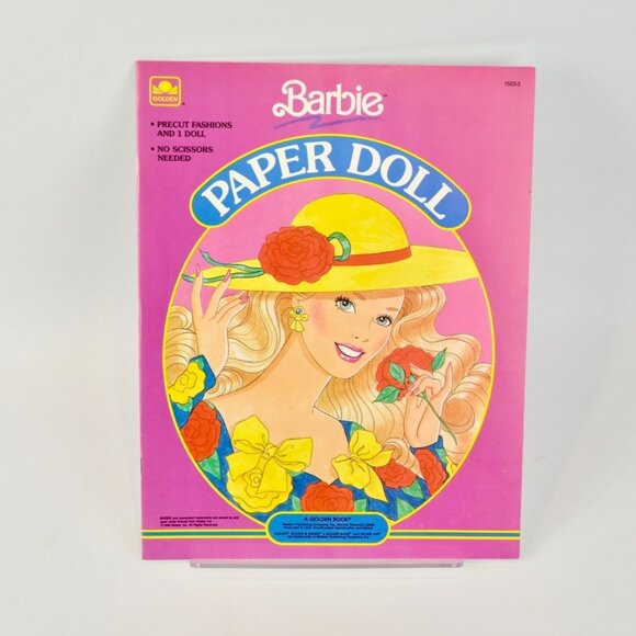 Golden Barbie Paper Doll 1523-2 1990 Uncut - Picture 1 of 3